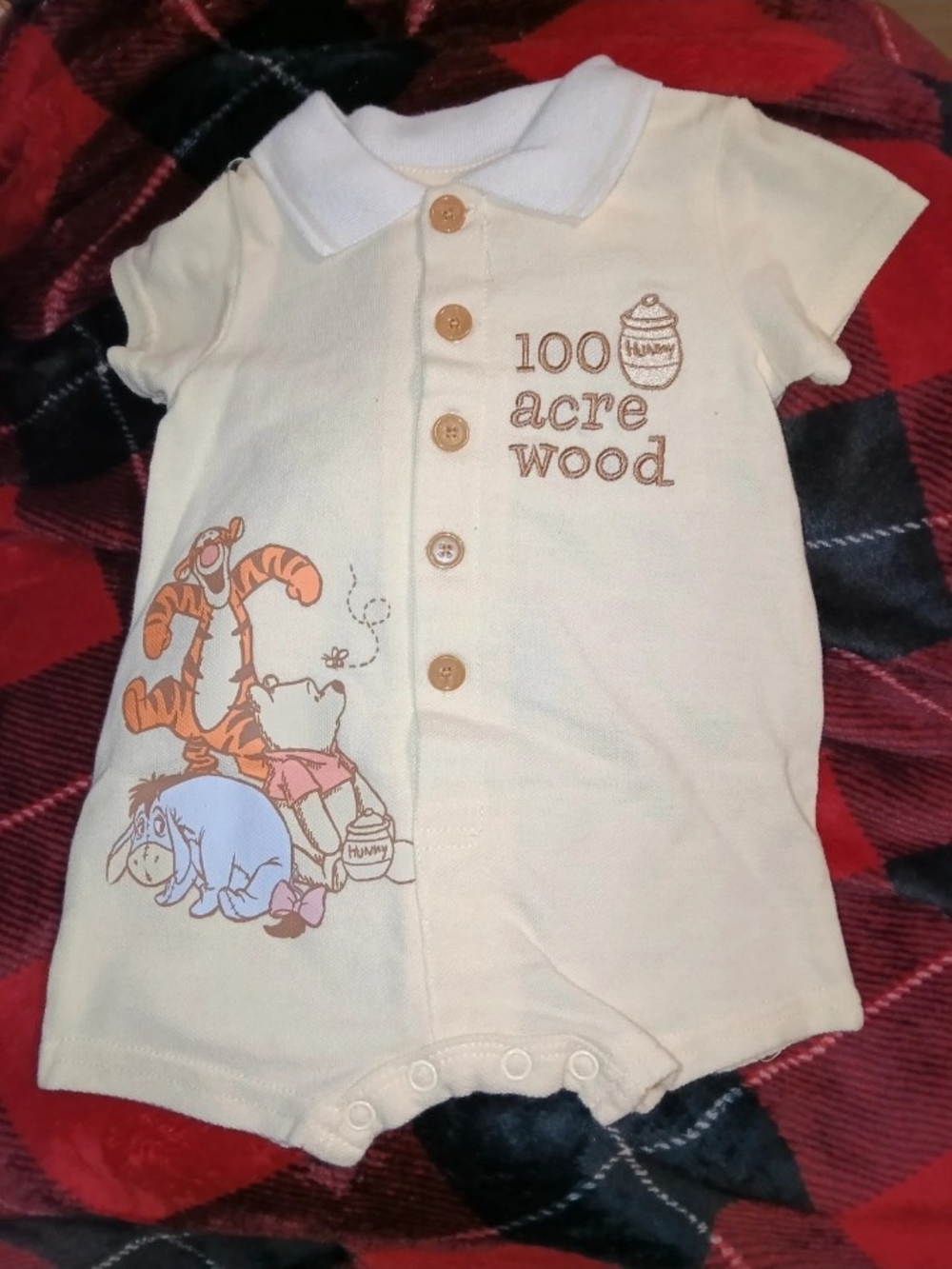 Disney Cream 100 Acre Wood Winnie the Pooh One-Piece